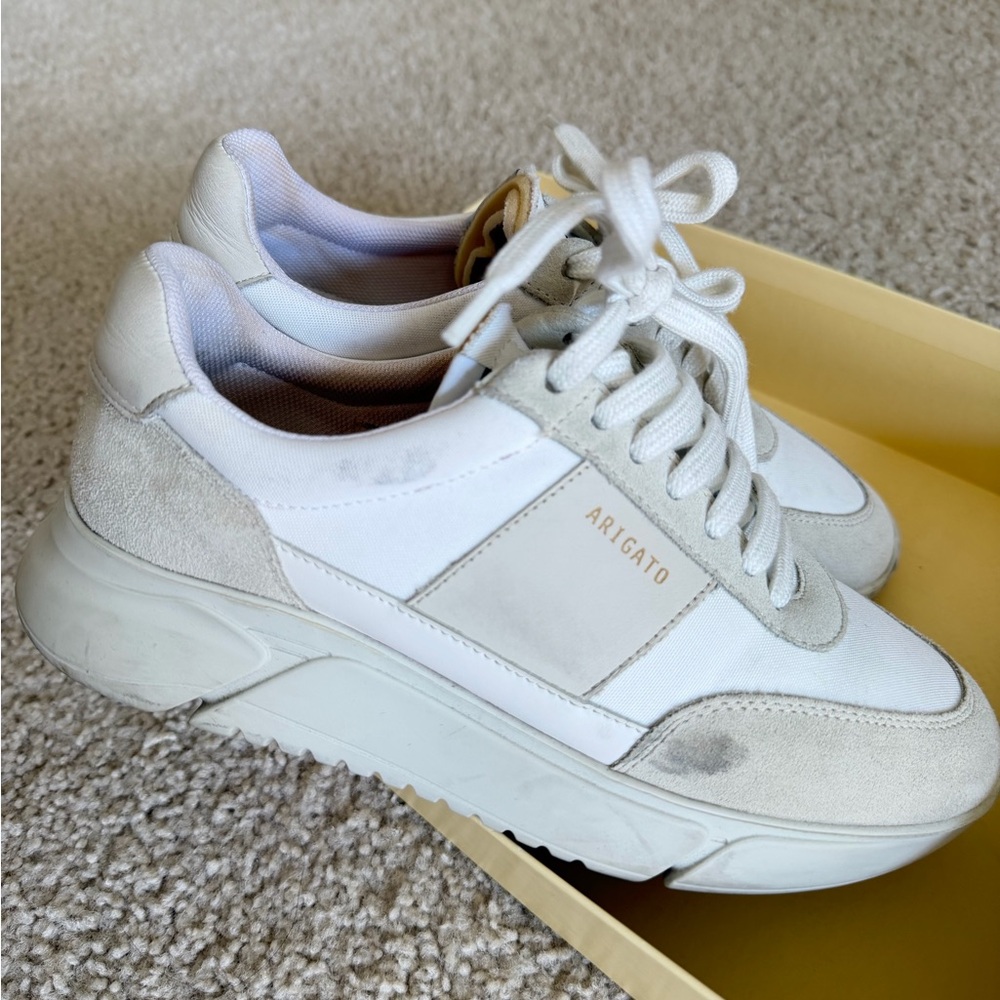Axel Arigato Cream and White Sneakers - Picture 5 of 12